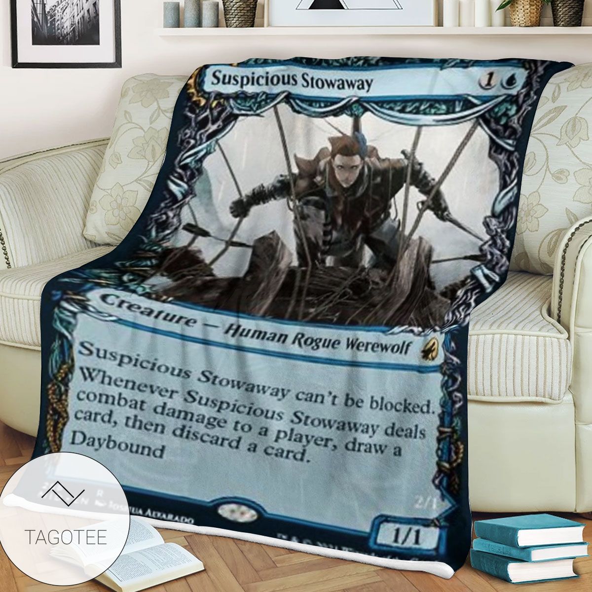 Mid 288 Suspicious Stowaway Mtg Game Magic The Gathering Blanket Mid 288 Suspicious Stowaway Mtg Game Magic The Gathering Blanket