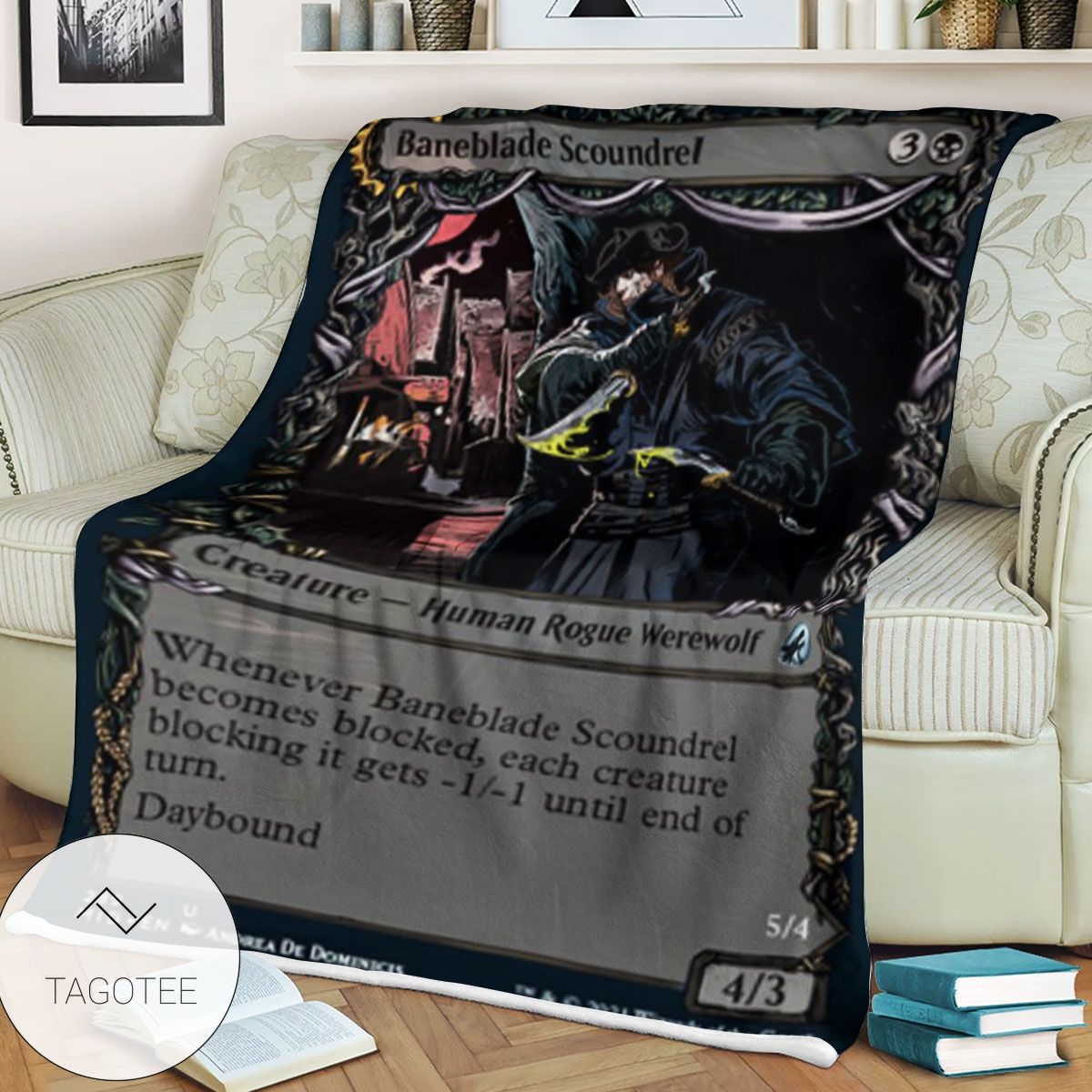 Mid 289 Baneblade Scoundrel Mtg Game Magic The Gathering Blanket Mid 289 Baneblade Scoundrel Mtg Game Magic The Gathering Blanket
