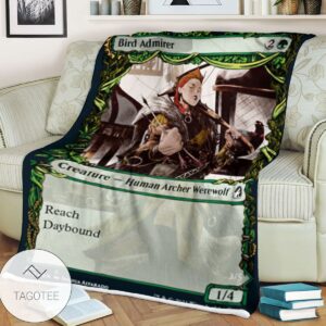 Mid 298 Bird Admirer Mtg Game Magic The Gathering Blanket