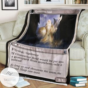 Mid 3 Generous Soul Mtg Game Magic The Gathering Blanket