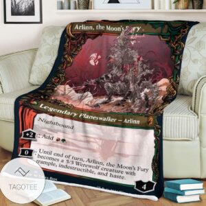 Mid 307 Arlinn The Moon S Fury Mtg Game Magic The Gathering Blanket