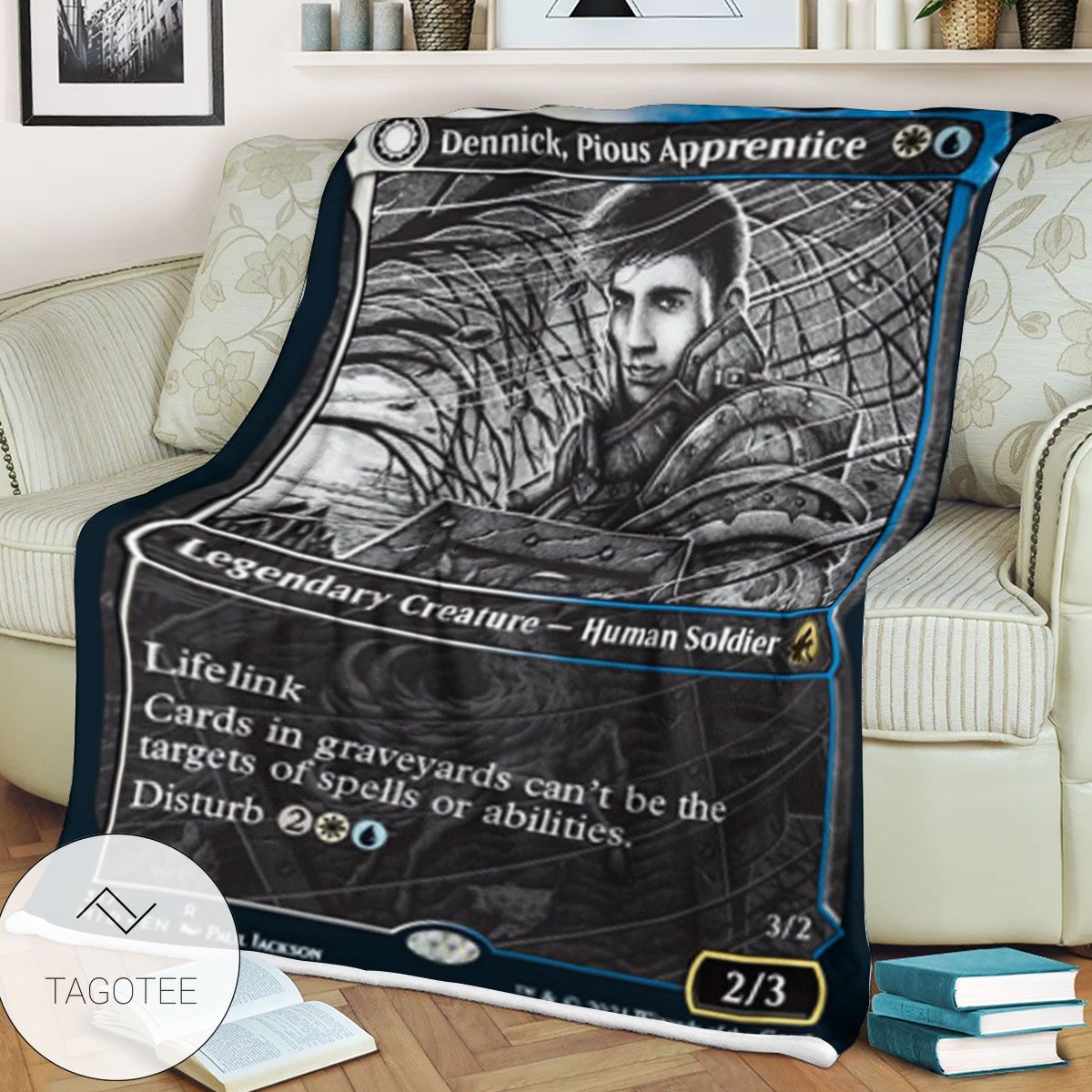 Mid 317 Dennick Pious Apprentice Mtg Game Magic The Gathering Blanket Mid 317 Dennick Pious Apprentice Mtg Game Magic The Gathering Blanket