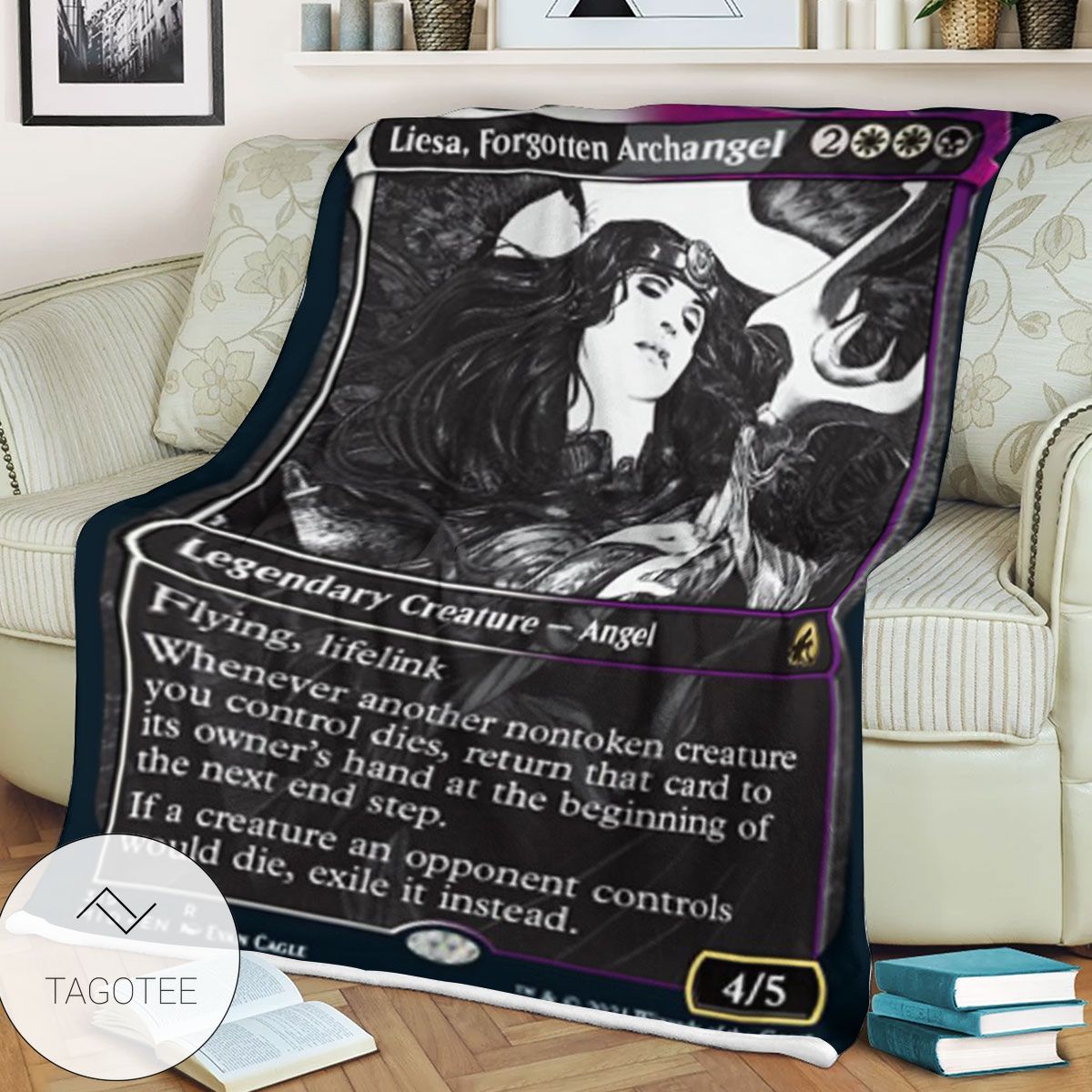 Mid 319 Liesa Forgotten Archangel Mtg Game Magic The Gathering Blanket Mid 319 Liesa Forgotten Archangel Mtg Game Magic The Gathering Blanket