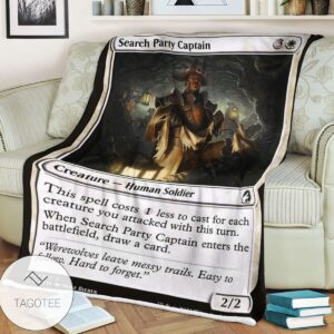 Mid 32 Search Party Captain Mtg Game Magic The Gathering Blanket