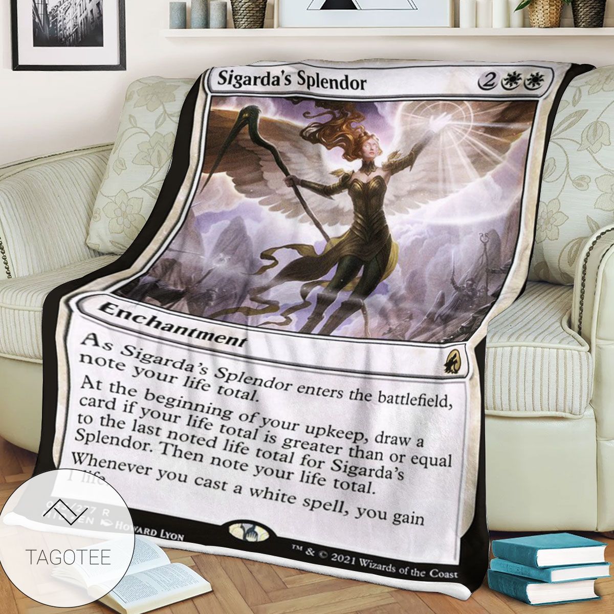 Mid 33 Sigarda S Splendor Mtg Game Magic The Gathering Blanket Mid 33 Sigarda S Splendor Mtg Game Magic The Gathering Blanket