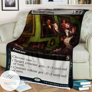 Mid 343 Bloodline Culling Mtg Game Magic The Gathering Blanket