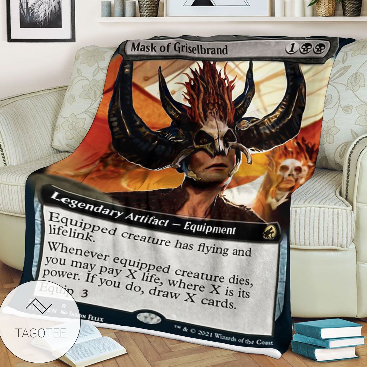 Mid 347 Mask Of Griselbrand Mtg Game Magic The Gathering Blanket Mid 347 Mask Of Griselbrand Mtg Game Magic The Gathering Blanket