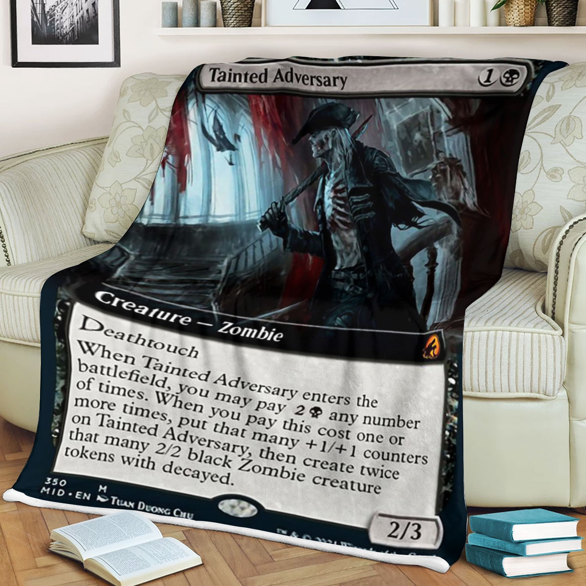 Mid 350 Tainted Adversary Mtg Game Magic The Gathering Blanket Mid 350 Tainted Adversary Mtg Game Magic The Gathering Blanket