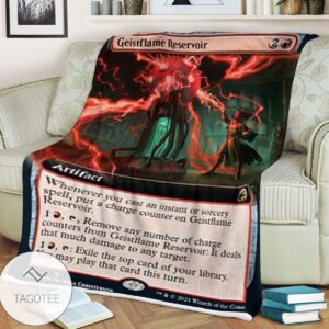 Mid 355 Giestflame Reservoir Mtg Game Magic The Gathering Blanket