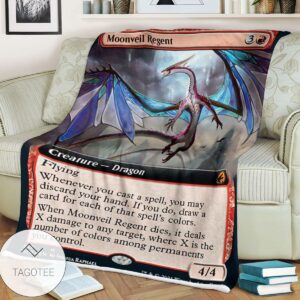 Mid 357 Moonveil Regent Mtg Game Magic The Gathering Blanket