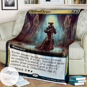 Mid 373 Hallowed Respite Mtg Game Magic The Gathering Blanket