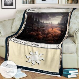Mid 380 Plains Mtg Game Magic The Gathering Blanket