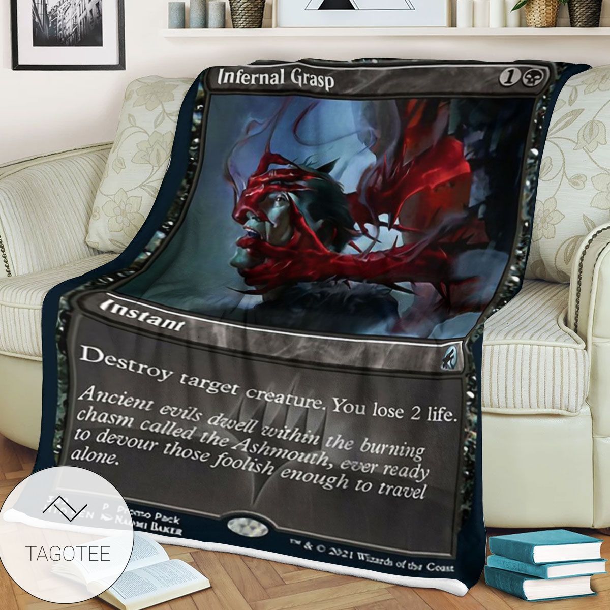 Mid 389 Infernal Grasp Mtg Game Magic The Gathering Blanket Mid 389 Infernal Grasp Mtg Game Magic The Gathering Blanket