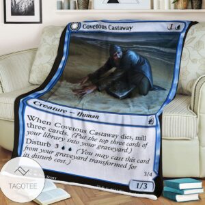 Mid 45 Covetous Castaway Mtg Game Magic The Gathering Blanket