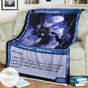 Mid 47 Insectile Aberration Mtg Game Magic The Gathering Blanket