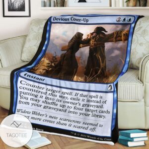 Mid 48 Devious Cover Up Mtg Game Magic The Gathering Blanket