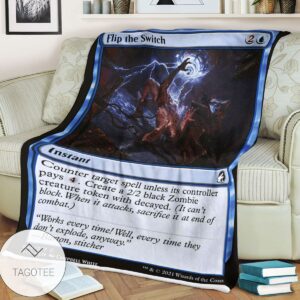 Mid 54 Flip The Switch Mtg Game Magic The Gathering Blanket