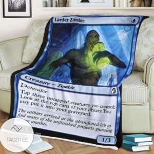 Mid 58 Larder Zombie Mtg Game Magic The Gathering Blanket