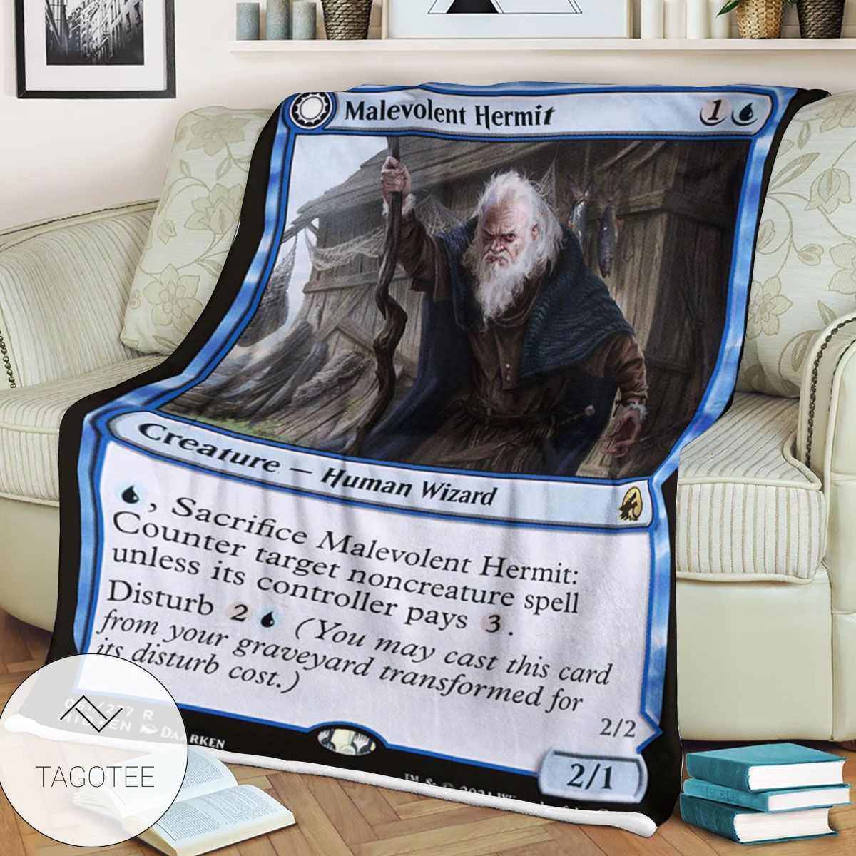 Mid 61 Malevolent Hermit Mtg Game Magic The Gathering Blanket Mid 61 Malevolent Hermit Mtg Game Magic The Gathering Blanket