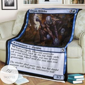 Mid 66 Organ Hoarder Mtg Game Magic The Gathering Blanket