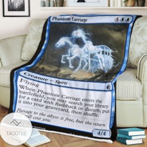 Mid 70 Phantom Carriage Mtg Game Magic The Gathering Blanket