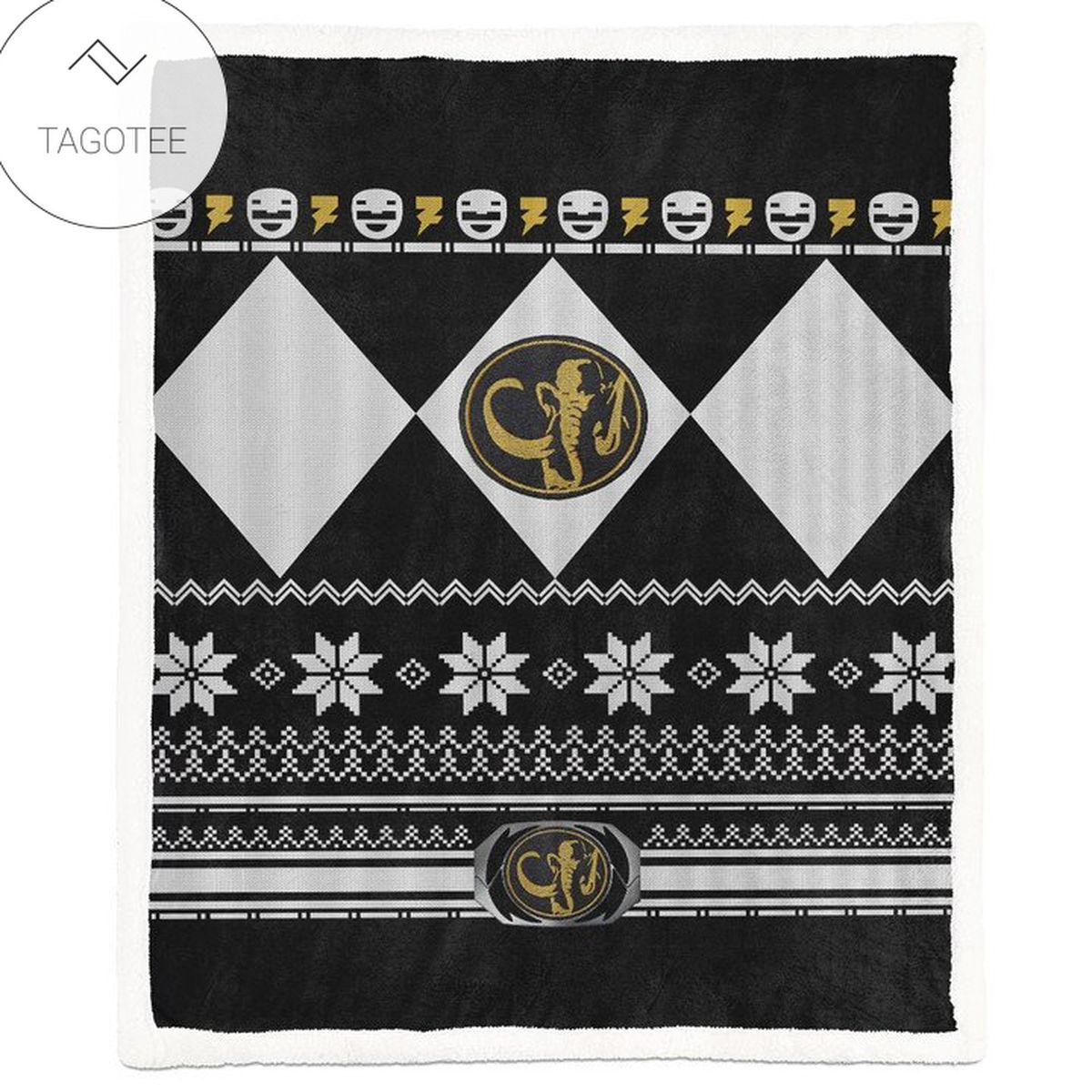 Mighty Morphin Power Ranger Black Blanket Mighty Morphin Power Ranger Black Blanket