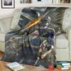 Mighty Morphin Power Rangers Blue Ranger Custom Soft Blanket