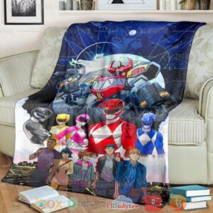 Mighty Morphin Power Rangers Custom Soft Blanket 2