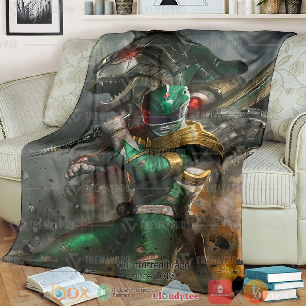 Mighty Morphin Power Rangers Green Ranger Custom Soft Blanket Mighty Morphin Power Rangers Green Ranger Custom Soft Blanket