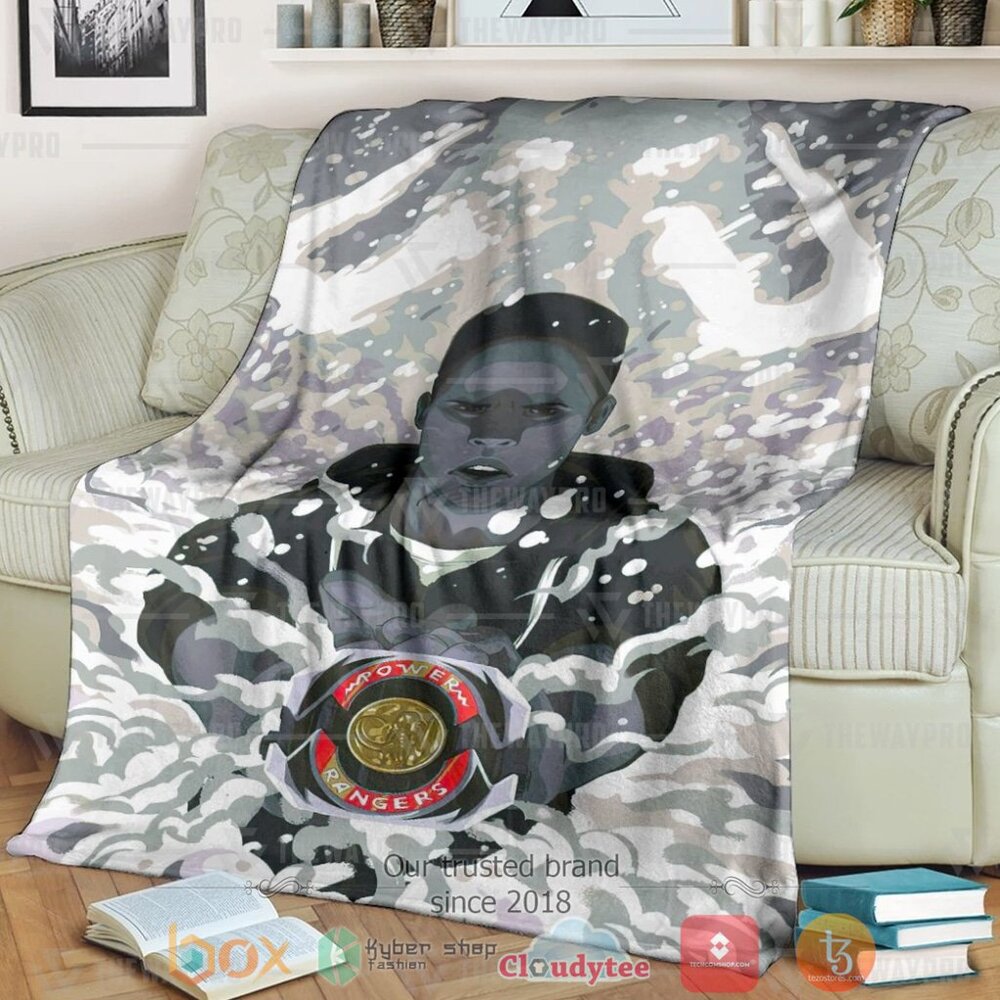Mighty Morphin Power Rangers Its Morphin Time Black Custom Soft Blanket Mighty Morphin Power Rangers Its Morphin Time Black Custom Soft Blanket