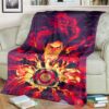 Mighty Morphin Power Rangers Its Morphin Time Red Custom Soft Blanket