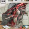 Mighty Morphin Power Rangers Red Ranger Custom Soft Blanket