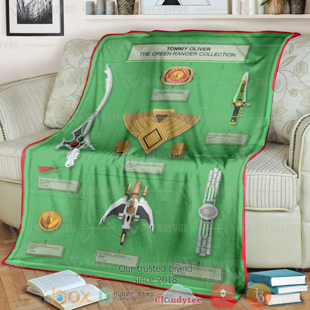 Mighty Morphin Power Rangers Tommy The Green Ranger Collection Custom Soft Blanket Mighty Morphin Power Rangers Tommy The Green Ranger Collection Custom Soft Blanket