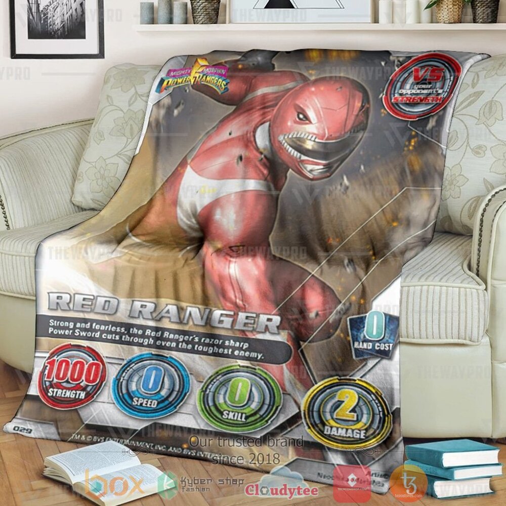 Mighty Morphin Red Power Ranger Custom Soft Blanket Mighty Morphin Red Power Ranger Custom Soft Blanket