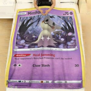 Mimikyu Darkness Ablaze Pokemon Blanket