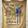 To My Wife Nothing Got To Change My Love For You Parrots Bird Couple Ultra Soft Cozy Plush Fleece Blanket