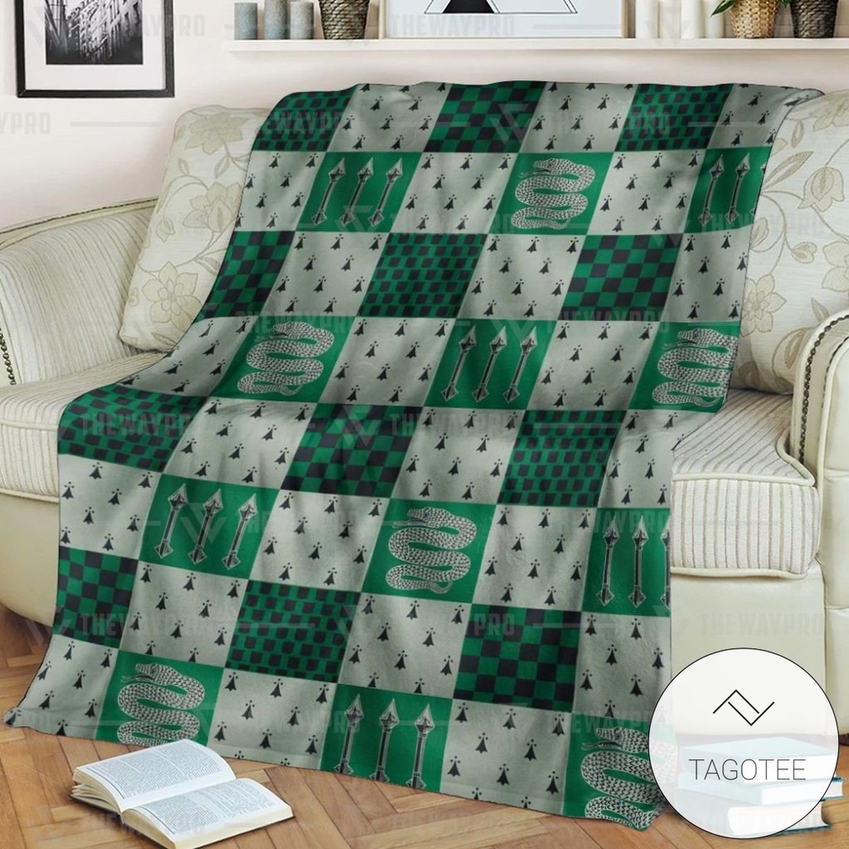 Movie Harry Potter Slytherin House Custom Soft Blanket Movie Harry Potter Slytherin House Custom Soft Blanket