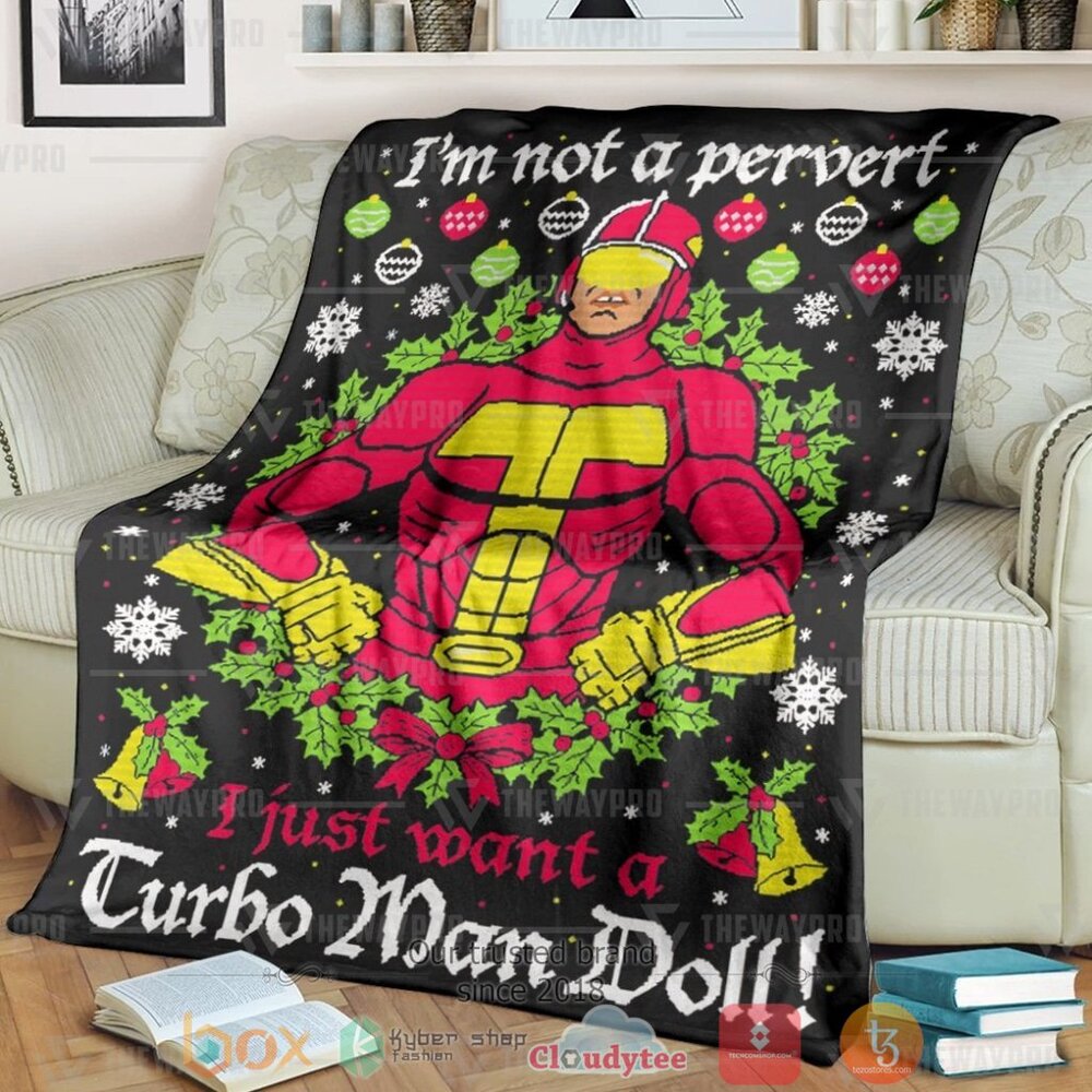 Movie Jatw Turbo Man Christmas Ugly Pattern Custom Soft Blanket Movie Jatw Turbo Man Christmas Ugly Pattern Custom Soft Blanket