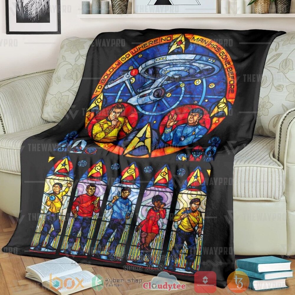 Movie St Stained Glass Custom Soft Blanket Movie St Stained Glass Custom Soft Blanket