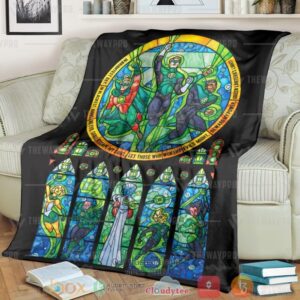 Movie Superheroes Gl Stained Glass Custom Soft Blanket