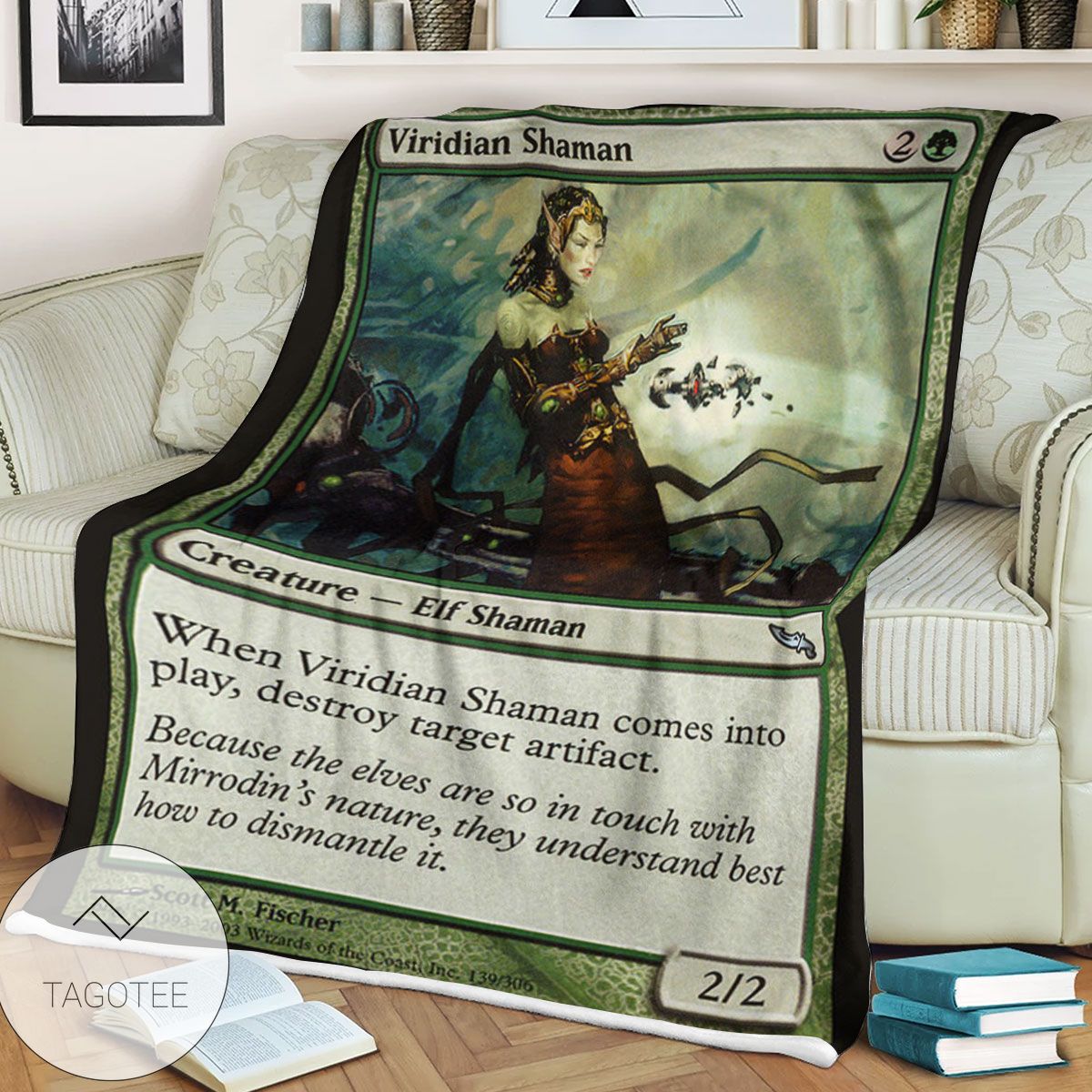Mrd 139 Viridian Shaman Magic The Gathering Mtg Blanket Mrd 139 Viridian Shaman Magic The Gathering Mtg Blanket