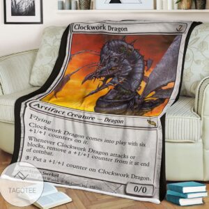 Mrd 155 Clockwork Dragon Magic The Gathering Mtg Blanket