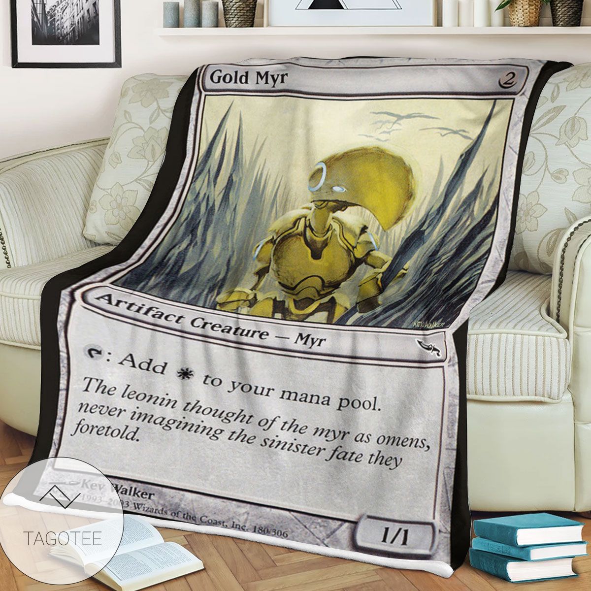 Mrd 180 Gold Myr Magic The Gathering Mtg Blanket Mrd 180 Gold Myr Magic The Gathering Mtg Blanket