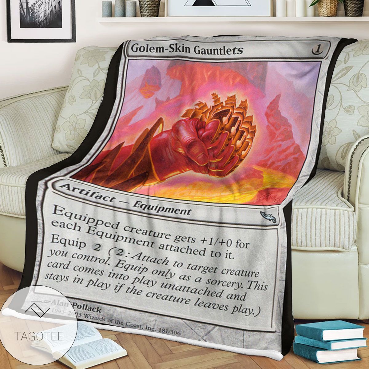 Mrd 181 Golem Skin Gauntlets Magic The Gathering Mtg Blanket Mrd 181 Golem Skin Gauntlets Magic The Gathering Mtg Blanket