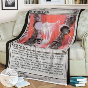 Mrd 198 Lightning Coils Magic The Gathering Mtg Blanket