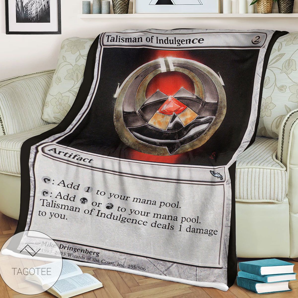 Mrd 255 Talisman Of Indulgence Magic The Gathering Mtg Blanket Mrd 255 Talisman Of Indulgence Magic The Gathering Mtg Blanket