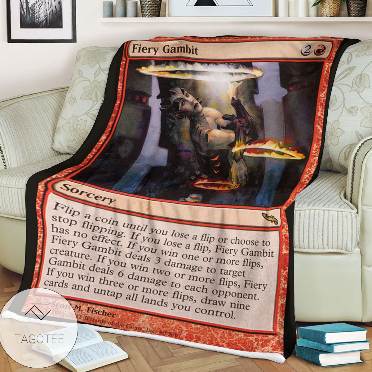 Mrd 90 Fiery Gambit Magic The Gathering Mtg Blanket Mrd 90 Fiery Gambit Magic The Gathering Mtg Blanket