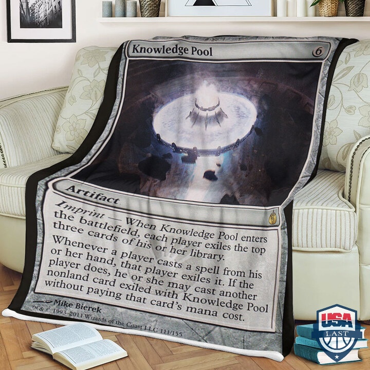 Mtg Card Game Knowledge Pool Fleece Blanket Mtg Card Game Knowledge Pool Fleece Blanket