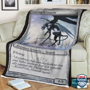 Mtg Card Game Lumengrid Gargoyle Fleece Blanket