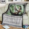 Mtg Game Mbs Viridian Claw Card Fleece Blanket